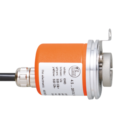 ifm electronic RM8 Серия магнитный абсолютный энкодер 30V dc, 4096 импульсов ppr, TTL сигнал, полый вал, 12 мм вал
