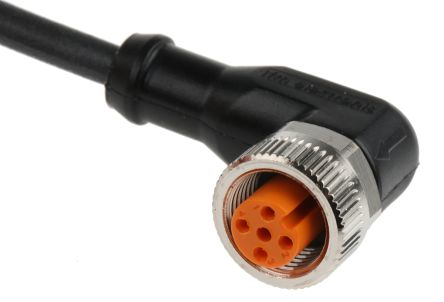 ifm electronic Женский 4-канальный M12 кабель для привода/датчика без разъема, 5 м