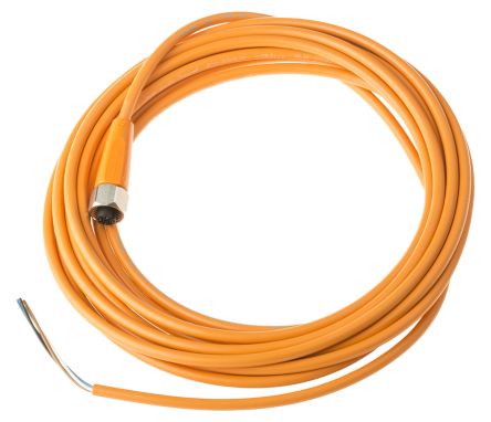 ifm electronic Женский 4-х контактный M12 к Необрезанному Свободному Концу Кабеля Датчика/Привода, 5 м
