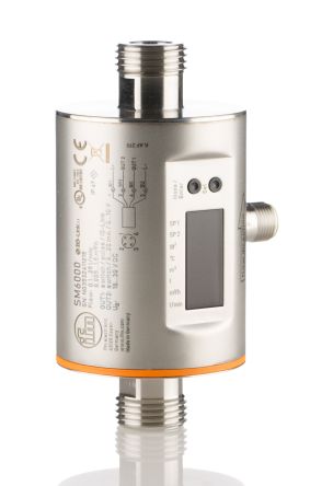 ifm electronic SM6000 Серия Контроллер Потока, 25 L/min, PNP Выход, 0.5 in Трубка 30 V dc