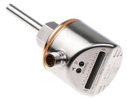 ifm electronic Si5010 Серия, Резьбовой контроллер расхода, 3000 см³/с, PNP выход, 18 мм труба 36 V dc