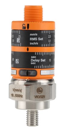 ifm electronic Датчик вибрации 25 mm/s, 500 mA макс, 32 V dc макс, -25 °C → 80 °C