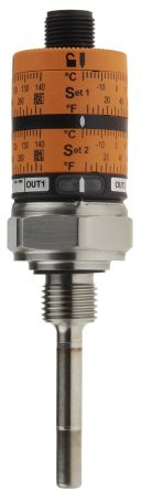 ifm electronic PT1000 RTD Датчик 6 мм диаметр, 50 мм длина, 4 провода, ±0.1 °K 145 °C макс
