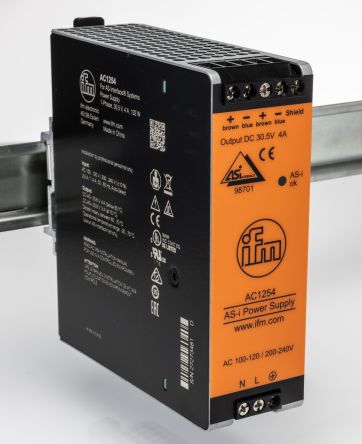 ifm electronic AC1254 Блок питания на DIN-рейку 240V 122V dc, 4 A выход DC 134 W