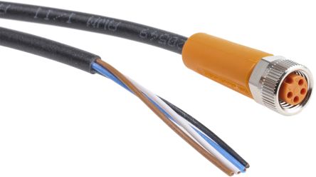 ifm electronic Женский 4-проводной Прямой к 4-проводному Датчику Привода Кабель, 2 м