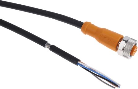 ifm electronic Женский 5-канальный M12 кабель для привода/датчика без разъема, 2 м