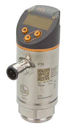 ifm electronic PN Серия Датчик давления, PNP NO/NC, Аналоговый выход 0 бар, Относительное значение 600 бар