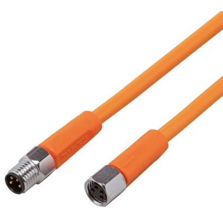 ifm electronic Женский 4-проводной M8 к Мужскому 4-проводному M8 Кабель Датчика/Привода, 2 м