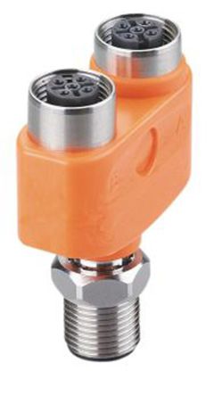 ifm electronic Круглый разъем адаптер M12 Женский M12 Женский