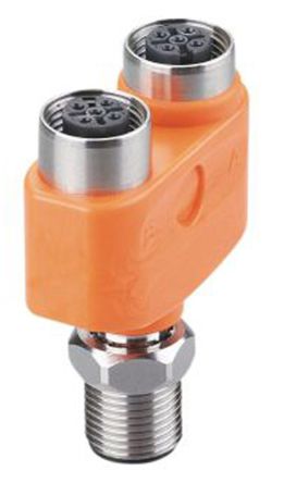 ifm electronic Круглый разъем адаптер M12 Женский M12 Женский