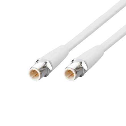 ifm electronic Мужской 4-канальный M12 к Женскому 4-канальному M12 кабелю датчика привода, 10 м
