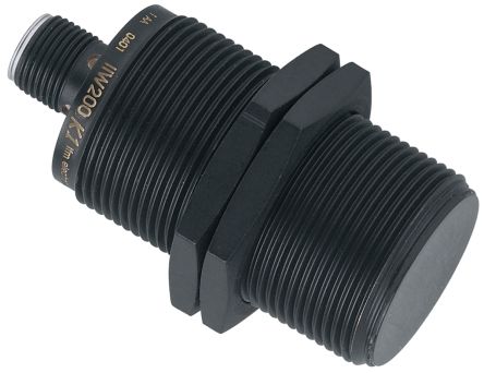 ifm electronic IIW200 Резьбовой Цилиндрический Датчик Приближения, M30 x 1.5 PNP 3V 10 mm 30 V dc 200 mA