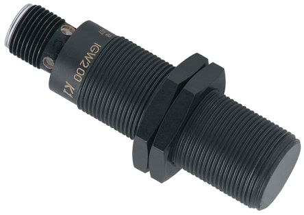 ifm electronic IGW200 Резьбовой Барабан Датчик Приближения, M18 x 1 PNP IGW200 3V 5 мм 30 V dc 200 мА