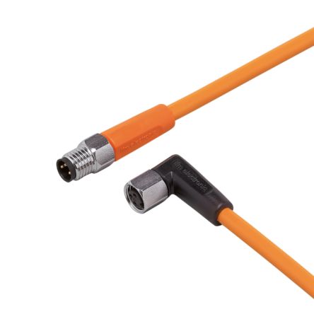 ifm electronic Мужской 1-проводной прямой к женскому 1-проводному M8 датчику привода, 1 м