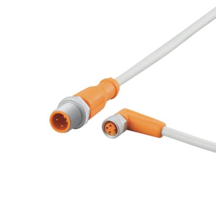 ifm electronic Мужской 1-проводной прямой к женскому 1-проводному M8 датчику привода, 1 м