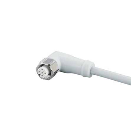 ifm electronic Женский 5-проводной угловой к Женскому 5-проводному M12 коммуникационному кабелю, 50 м