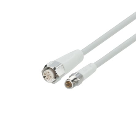 ifm electronic Кабель связи мужской 4-ходовой прямой к женскому 5-ходовому прямому, 0.3 м