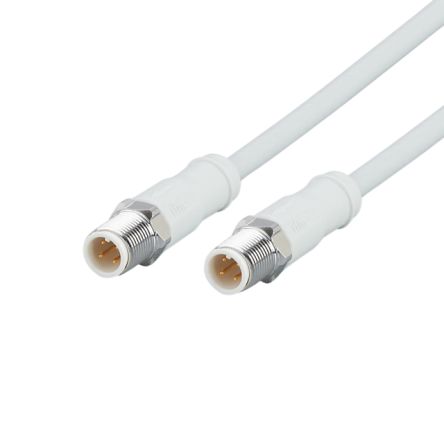 ifm electronic EVF, 1 м Ethernet кабель, серый прямой к мужскому прямому, экранированный MPPE оболочка