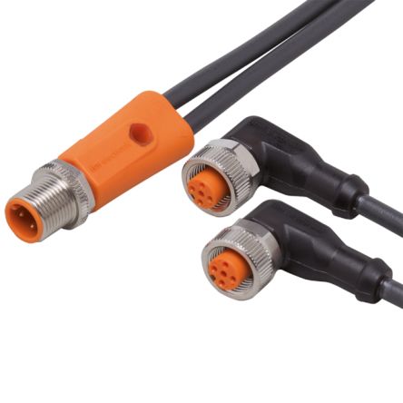ifm electronic Мужской 5-ти контактный Прямой к Женскому 5-ти контактному Прямому Кабелю Связи, 5 м