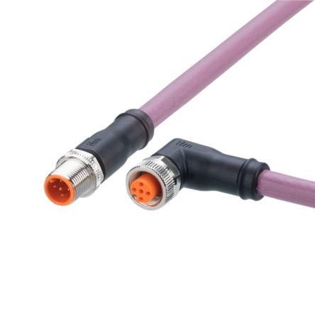 ifm electronic Кабель связи Мужской 5-пиновый прямой к Женскому 5-пиновому M12, 5 м