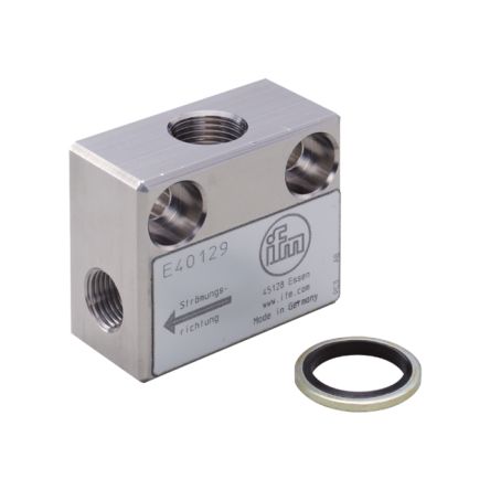 ifm electronic, E401 Серия Адаптер Процессный Адаптер M12 x 1 для Использования с Небольшими Объемами Потока, EAC, RoHS