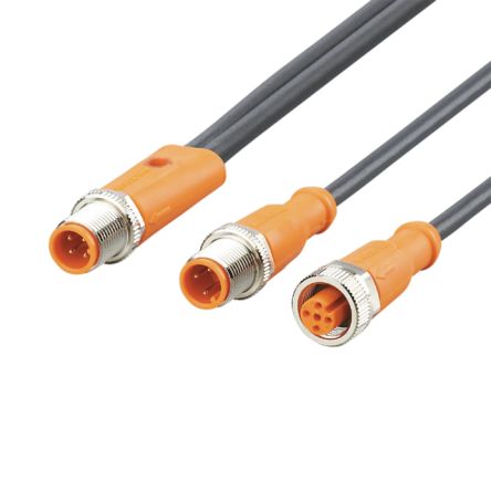 ifm electronic Мужской 5-канальный прямой кабель для связи, 0.5 м