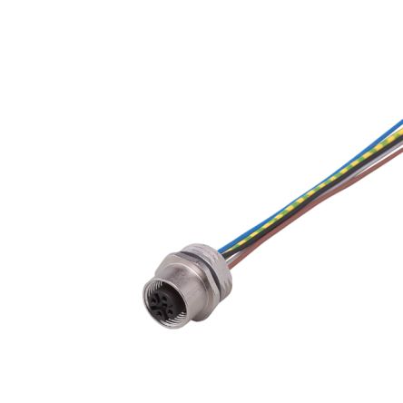 ifm electronic Промышленный круглый разъем, 1 контакт, винтовой, M12 разъем, гнездо, женский, IP68, Серия E