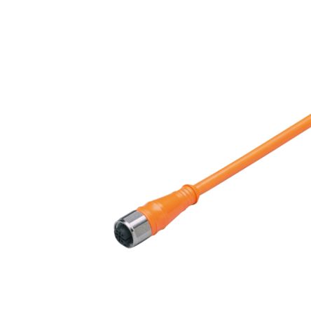ifm electronic Женский 1-проводной прямой к незавершенному кабелю привода/датчика, 25 м