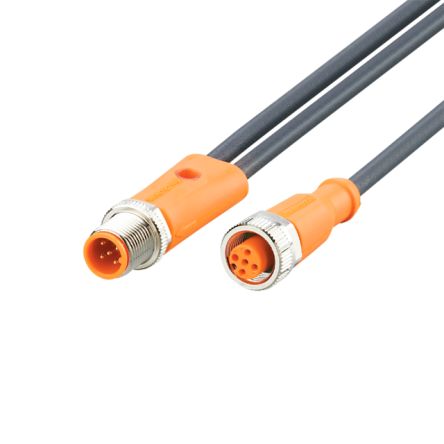 ifm electronic Кабель связи Мужской 5-пиновый Прямой к Женскому 5-пиновому Прямому, 0.3 м