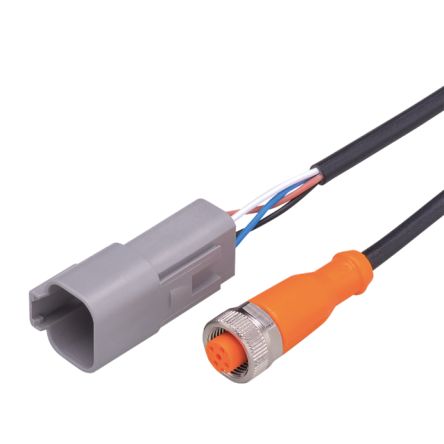 ifm electronic Мужской 1 контактный прямой к Женскому 1 контактному прямому кабелю привода/датчика, 4 m