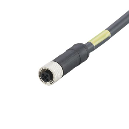ifm electronic, 2 м 4-жильный силовой кабель, черный полиуретан 85 °C