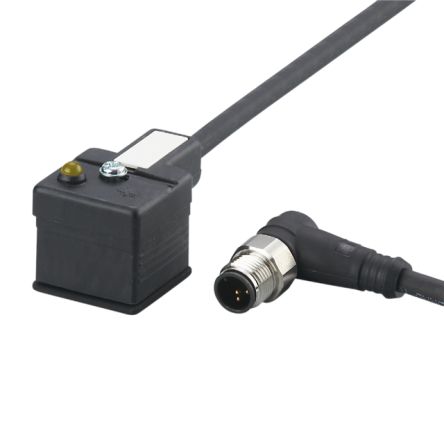 ifm electronic Кабель привода/датчика Женский 1-ходовой прямой к Женскому 1-ходовому разъемному, 2 м