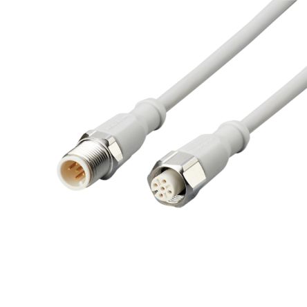 ifm electronic Кабель связи Мужской 5-пиновый Прямой к Женскому 5-пиновому Прямому, 0.3 м