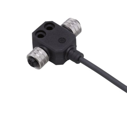 ifm electronic Женский угловой разъем M12 для датчика/привода Y-распределительный кабель, 5 м