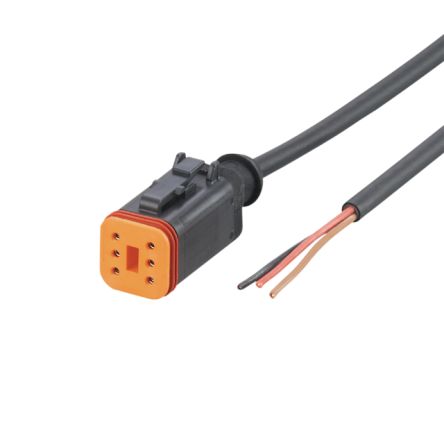 ifm electronic Женский 1-канальный прямой к незавершённому кабелю привода/датчика, 2 м