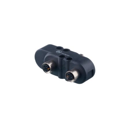 ifm electronic Прямой круглый разъем адаптер 1 M12 3 M12 Женский