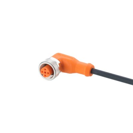 ifm electronic Женский 1 контактный Прямой Угол к Необрезанному Необрезанному Кабелю Датчика/Привода, 2.5 м