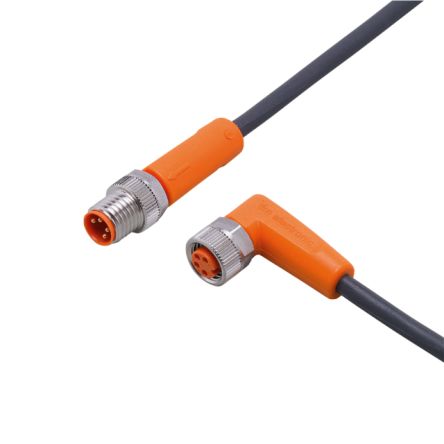 ifm electronic Мужской 1-ходовой прямой кабель привода/датчика M8 к Женскому 1-ходовому, 1 м
