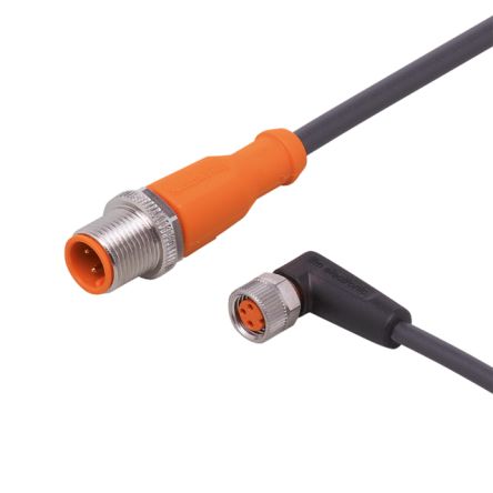 ifm electronic Мужской 3-х контактный прямой к женскому 3-х контактному M8 коммуникационному кабелю, 7 м