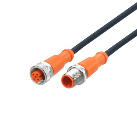 ifm electronic Мужской 5-ти контактный Прямой к Женскому 5-ти контактному Прямому Кабелю Связи, 5 м