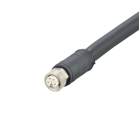 ifm electronic, 2 м 5-жильный силовой кабель, черный полиуретан 90 °C