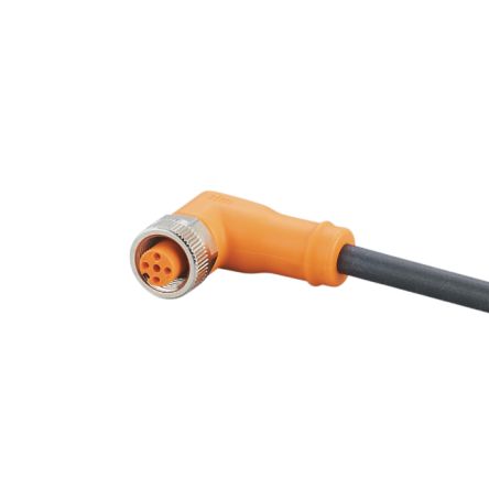 ifm electronic Женский 5-проводной угловой к Женскому 5-проводному M12 коммуникационному кабелю, 50 м
