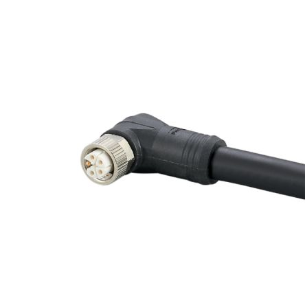 ifm electronic, 10 м 5-жильный Кабель питания, Черный полиуретан 90 °C