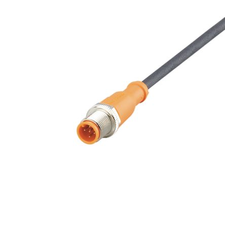 ifm electronic Мужской 1 контактный Прямой к Необрезанному Необрезанному Кабелю Датчика/Привода, 2 м