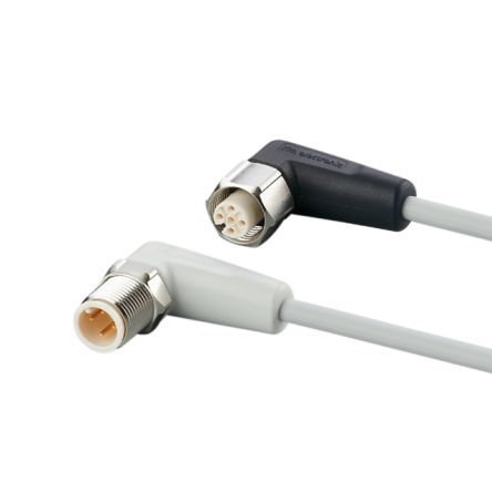 ifm electronic Мужской 4-ходовой угловой кабель связи к Женскому 5-ходовому M12, 0.3 м