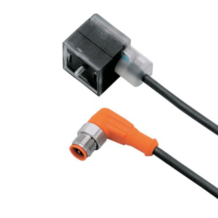 ifm electronic Мужской 1-ходовой Прямой к Женскому 1-ходовому Разъему Датчика Привода Кабелю, 0.3 м