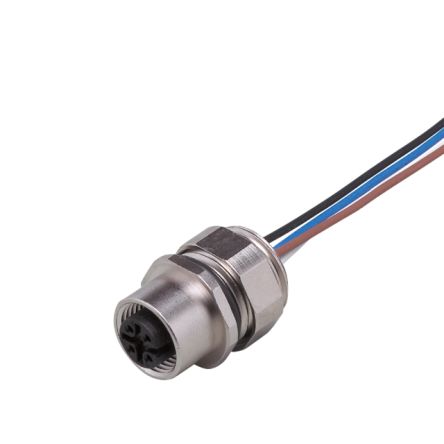 ifm electronic Круглый разъём, 1 контакт, винтовой, разъём M12, гнездо, женский, IP68, серия E110