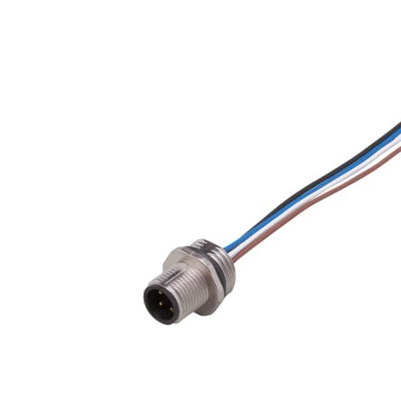 ifm electronic Круглый разъем, 1 контакт, винтовой, разъем M12, штекер, мужской, IP67, серия E104