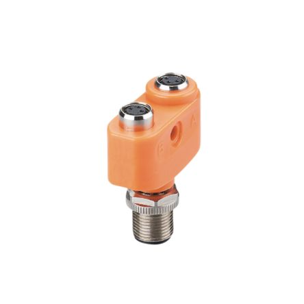 ifm electronic Прямой круглый разъём адаптер 1 M12 2 M8 женский