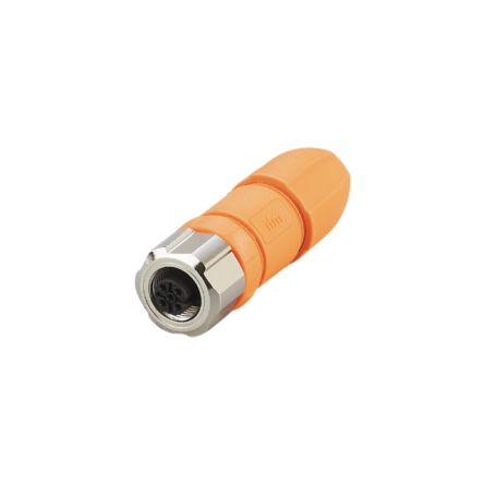 ifm electronic Круглый Разъем, 1 Контакт, Винт, M12 Разъем, Гнездо, Женский, IP67, IP68, IP69K, EVC Серия